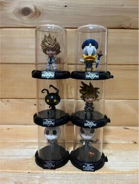 Disney Kingdom Hearts Domez Lot - Sora, Donald, Enix, Roxas and jack - 6 total